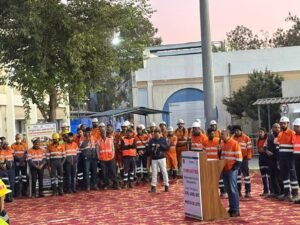 Bhilwara : रामपुरा आगुचा माइंस में 39वें खान सुरक्षा सप्ताह में सुरक्षित कार्य की शपथ