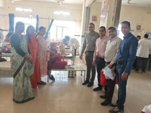 Bhilwara : भाविप भगत सिंह शाखा द्वारा एमजी हॉस्पिटल में मानवीय सेवा कार्य