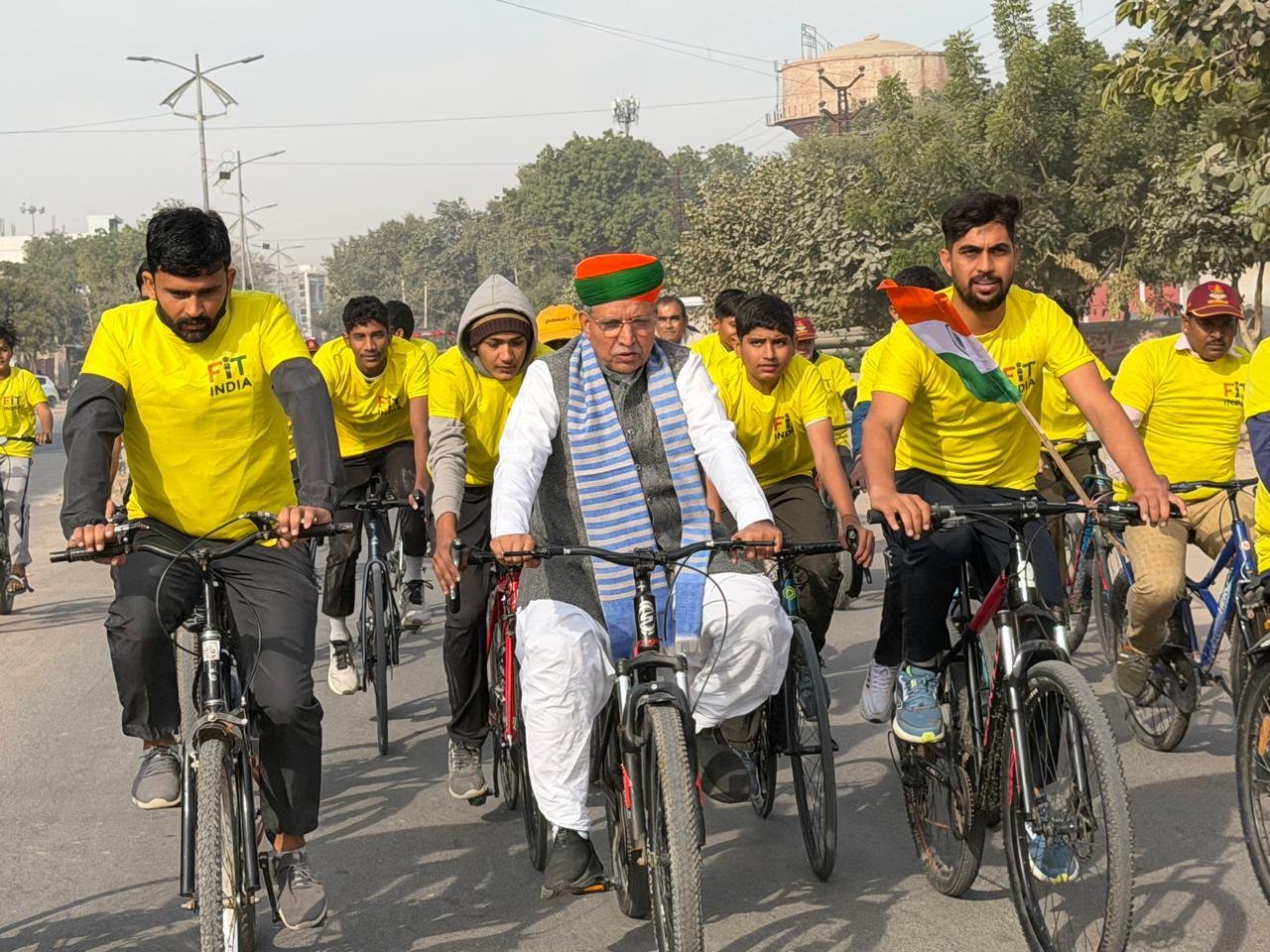 Bikaner : विजय दिवस पर फिट इंडिया मूवमेंट के तहत ‘संडे ऑन साइकिल’ रेस का आयोजन