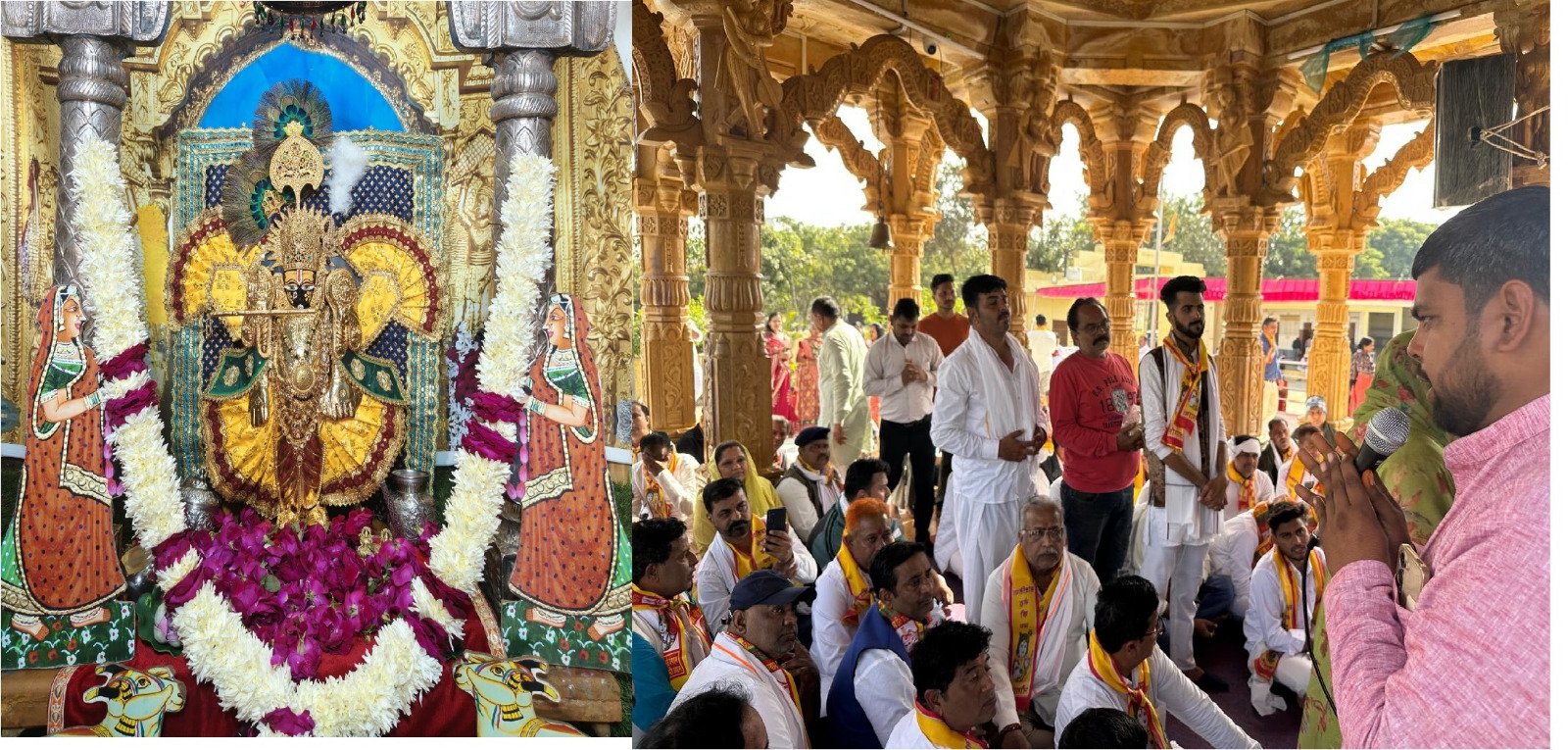 Bhilwara : सांवरिया सेठ मंदिर नौगांवा में गूंजे गुंजन म्यूजिक के सुर, सुमधुर प्रस्तुतियों से हर भक्त हुआ मंत्रमुग्ध