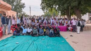 ग्राम मोमासर में SSC (L.G.D.) में चयनित अम्मदिदी का भव्य स्वागत