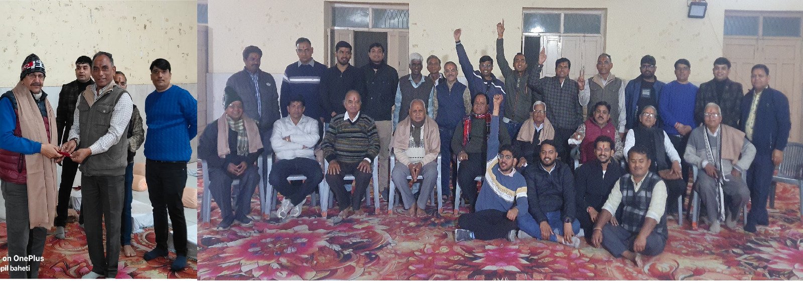 भीलवाड़ा क्लॉथ मर्चेट एसोसियेशन बडा मंदिर की बैठक आयोजित, वरिष्ठजनों को किया सम्मानित