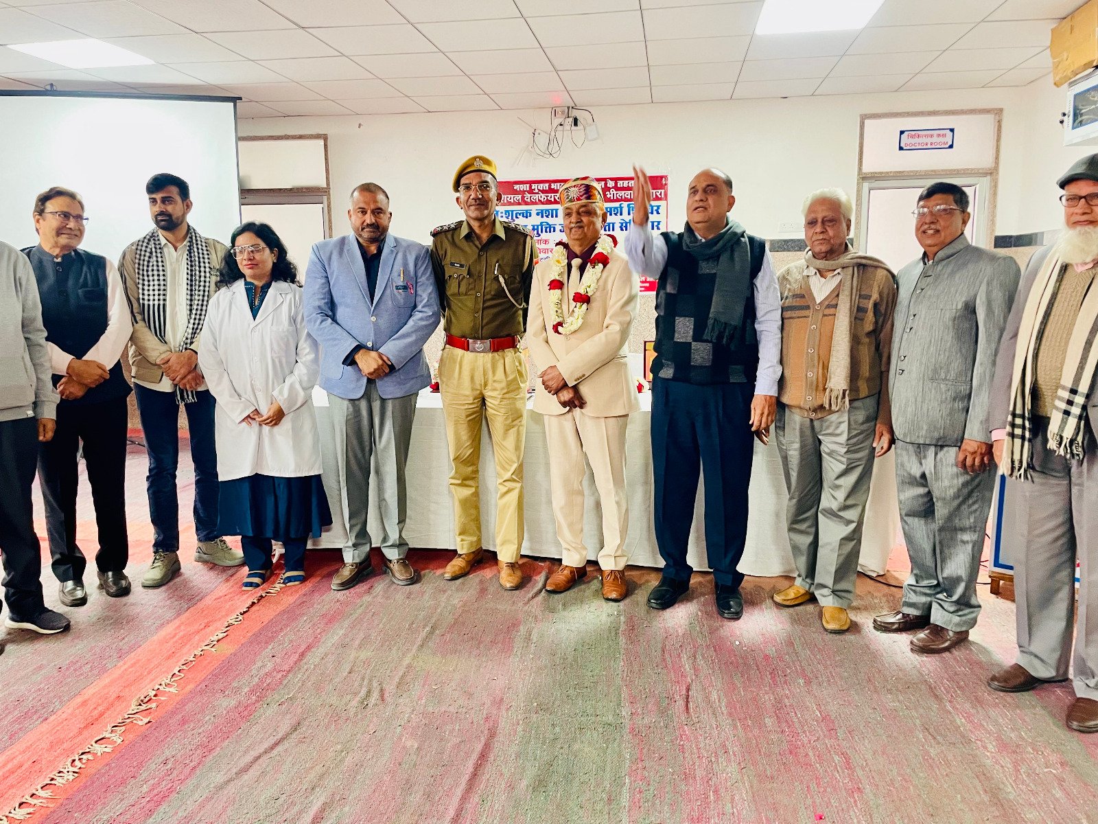 Bhilwara : सोशियल वेल्फेयर सोसायटी द्वारा निःशुल्क नशारोग एवं मनोरोग परामर्श शिविर का आयोजन