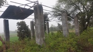 Bhilwara : मांडलगढ़ विधानसभा के आंमा गांव में श्मशान घाट की हालत जर्जर