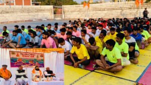 भीलवाड़ा महानगर द्वारा आयोजित 2 दिवसीय कबड्डी प्रतियोगिता में पूरे महानगर से 20 टीमें ले रही भाग