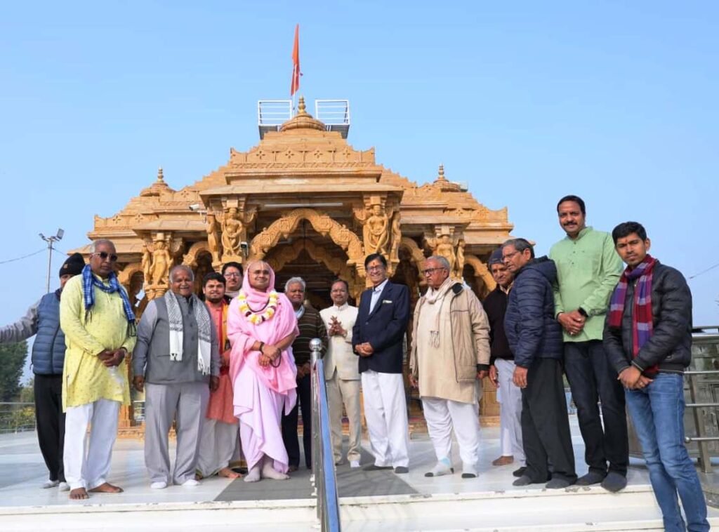 Bhilwara : माधव गौशाला में संत दिग्विजय राम का भव्य शुभागमन, घुमंतू छात्रावास का भी किया अवलोकन