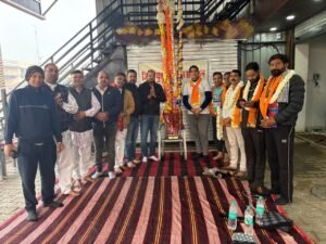 Bhilwara : भीलवाड़ा से खाटूश्याम जी के लिए पैदल निशान लिए रवाना हुए श्याम भक्त