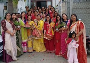 Bhilwara : सखी सहेली ग्रुप ने धूमधाम से निकाली गणगौर महोत्सव पर भव्य बिंदोरा एवं सवारी