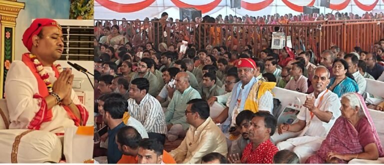 Bhilwara : भागवत समरसता महोत्सव के तीसरे दिन पंडाल पड़ा छोटा, श्रद्धालुओं की भारी भीड़ उमड़ी
