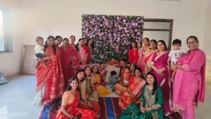 Bhilwara : लाइफ स्टाइल विलास कॉलोनी में मनाया सिंजारा पर्व, गौरा मैया से की अखंड सुहाग की मंगल कामना