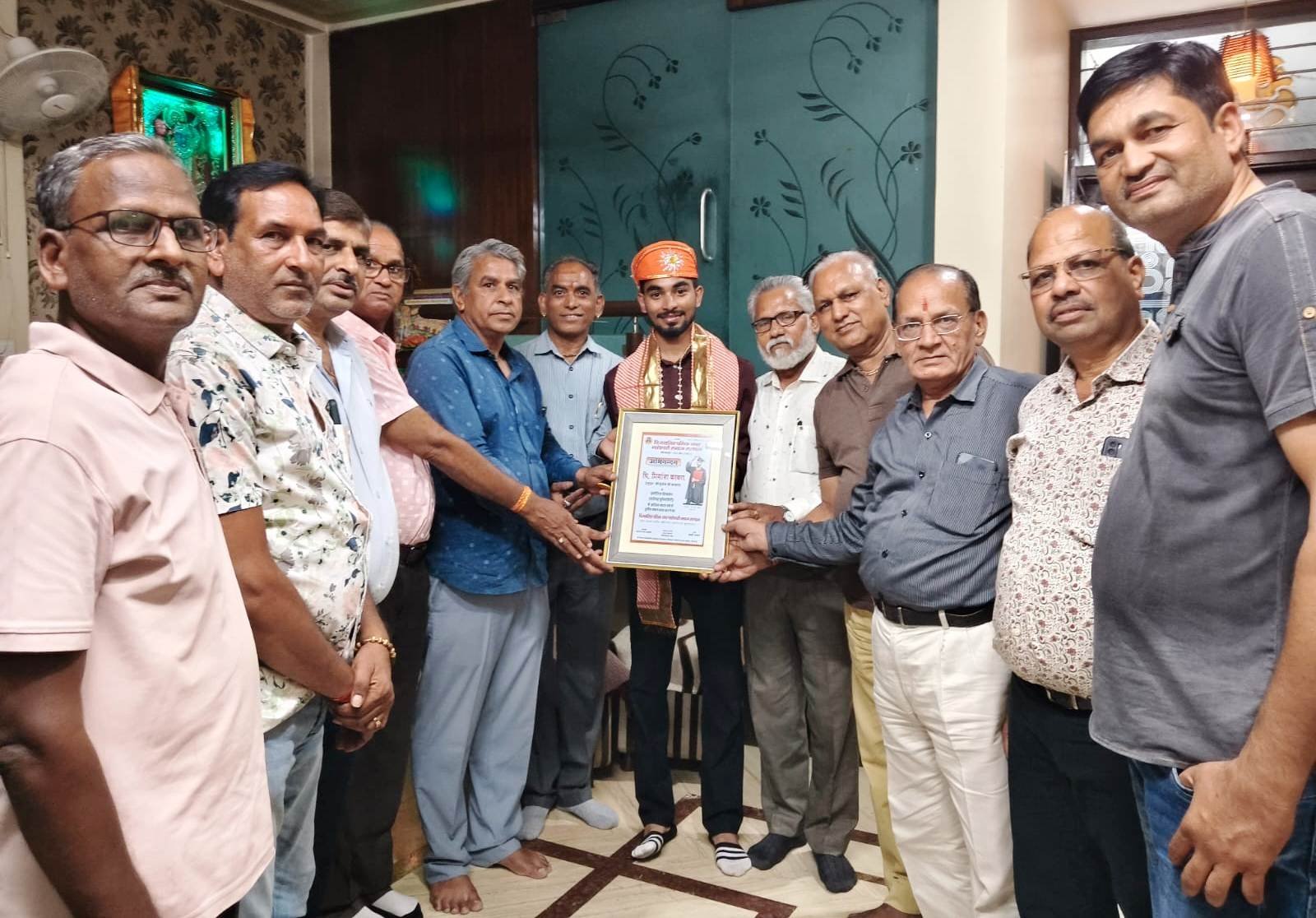 Bhilwara : प्रियांशु काबरा ने किया इंटीरियर डिजाइन में नाम रोशन, वीएसपी नगर समाजजनों ने किया भव्य सम्मान