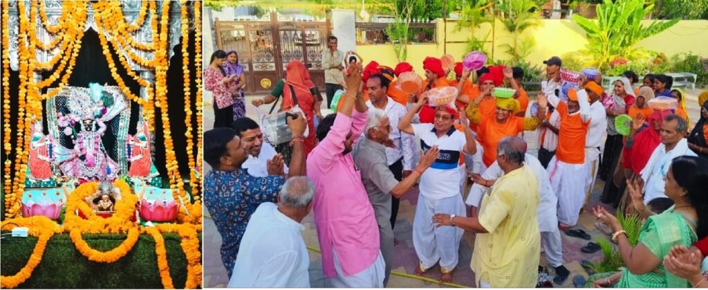 Bhilwara : उमड़ा श्रद्धा का समंदर, सांवरिया सेठ मंदिर में जीवंत हुई ब्रज की लीला, ग्वालों ने लूटा अन्नकूट का महाप्रसाद