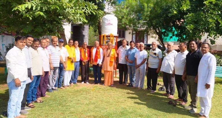 Bhilwara : डी सेक्टर आजाद नगर पार्क में वाटर कूलर का भव्य उद्घाटन, भामाशाहों का रहा सहयोग