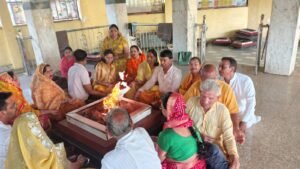 Bhilwara : अखिल भारतीय मारवाड़ी महिला संगठन ने किया गायत्री मंदिर में हवन का आयोजन