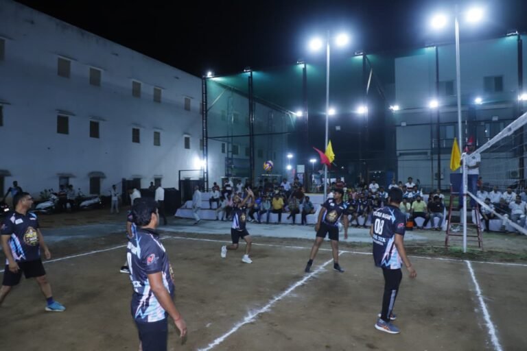 Bhilwara : आरकेआरसी चारभुजा टीम रही वॉलीबॉल शूटिंग प्रतियोगिता के उद्घाटन मेच में विजेता