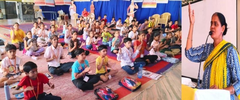 Bhilwara : मंदिर की चौखट पर बच्चों ने सीखा सनातन का व्यावहारिक ज्ञान, चरण स्पर्श से अर्जित की ऊर्जा