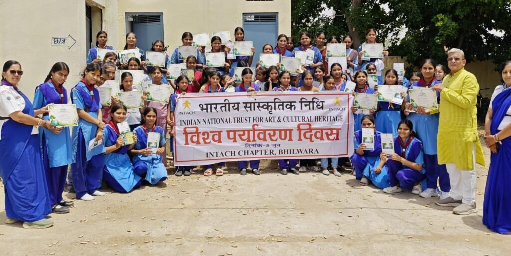 Bhilwara : इंटेक भीलवाड़ा द्वारा विश्व पर्यावरण दिवस पर पोस्टर प्रतियोगिता संपन्न 45 छात्राओं ने लिया भाग